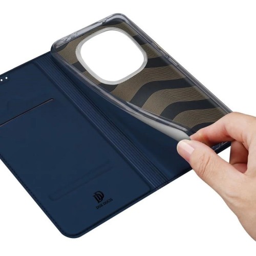 DĖKLAS DUX DUCIS SKIN PRO XIAOMI REDMI NOTE 14 PRO PLUS 5G TAMSIAI MĖLYNAS