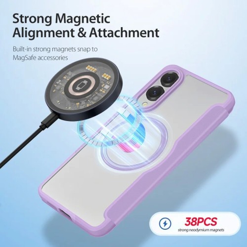 DĖKLAS DUX DUCIS SKIN X PRO SKIRTAS SAMSUNG S937 S25 EDGE VIOLETINIS