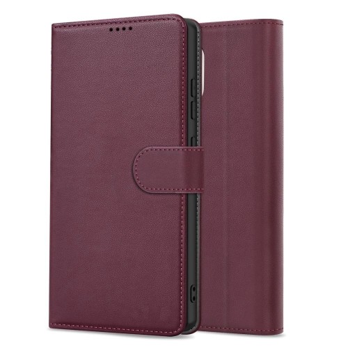 DĖKLAS FANCY WALLET SAMSUNG A155 A15 4G / A156 A15 5G TAMSIAI RAUDONAS