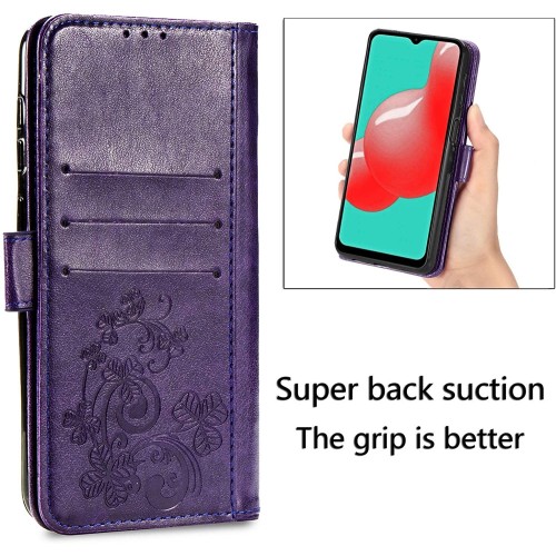 DĖKLAS FLOWER BOOK SAMSUNG A057 A05S VIOLETINIS