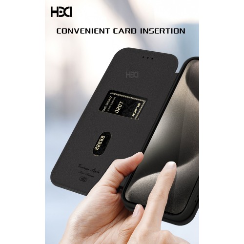 DĖKLAS HDD CLASSIC WALLET CASE SAMSUNG A266 A26 5G MĖLYNAS