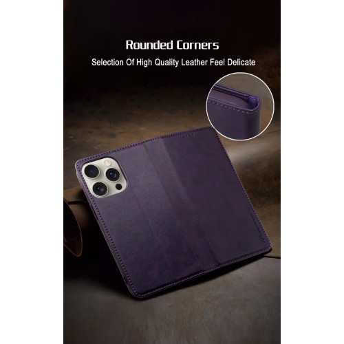 DĖKLAS HDD MAGNETIC WALLET CASE SAMSUNG S901 S22 5G VIOLETINIS