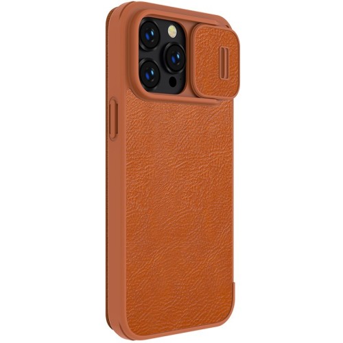 DĖKLAS NILLKIN QIN PRO LEATHER APPLE IPHONE 14 PRO MAX RUDAS