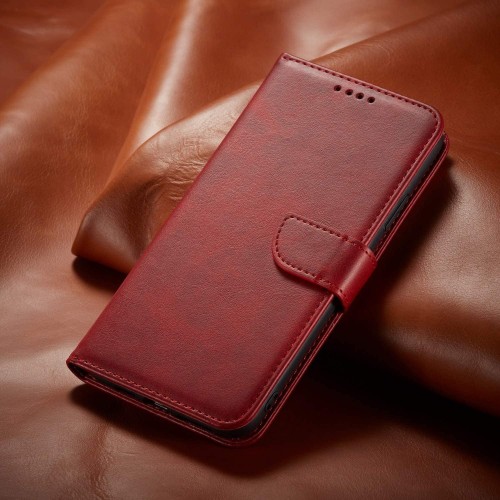 DĖKLAS WALLET CASE XIAOMI REDMI 13 4G / REDMI 13 5G / POCO M6 4G RAUDONAS