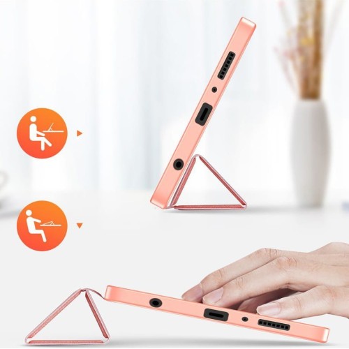 DĖKLAS DUX DUCIS DOMO SAMSUNG X110 / X115 TAB A9 8.7 / X130 / X135 TAB A11 8.7 ROŽINIS