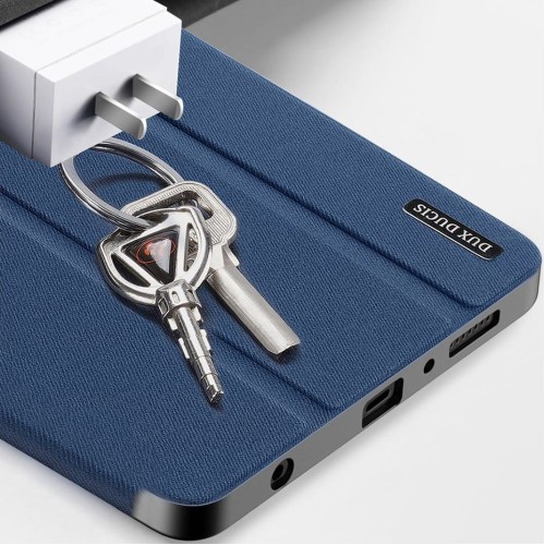 DĖKLAS DUX DUCIS DOMO SAMSUNG X110 / X115 TAB A9 8.7 / X130 / X135 TAB A11 8.7 TAMSIAI MĖLYNAS