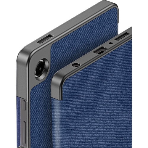 DĖKLAS DUX DUCIS DOMO SAMSUNG X110 / X115 TAB A9 8.7 / X130 / X135 TAB A11 8.7 TAMSIAI MĖLYNAS