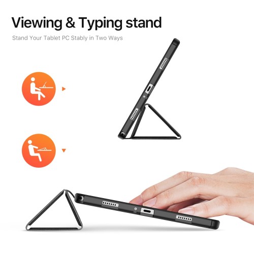 DĖKLAS DUX DUCIS DOMO SAMSUNG X210 / X215 / X216 TAB A9 PLUS 11.0 / X230 / X235 / X236 TAB A11 PLUS 11.0 JUODAS