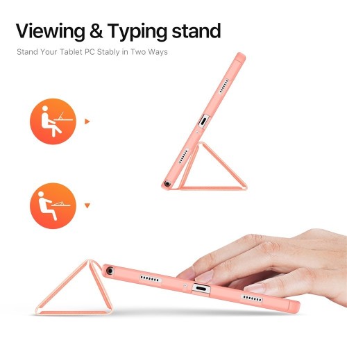 DĖKLAS DUX DUCIS DOMO SAMSUNG X210 / X215 / X216 TAB A9 PLUS 11.0 / X230 / X235 / X236 TAB A11 PLUS 11.0 ROŽINIS