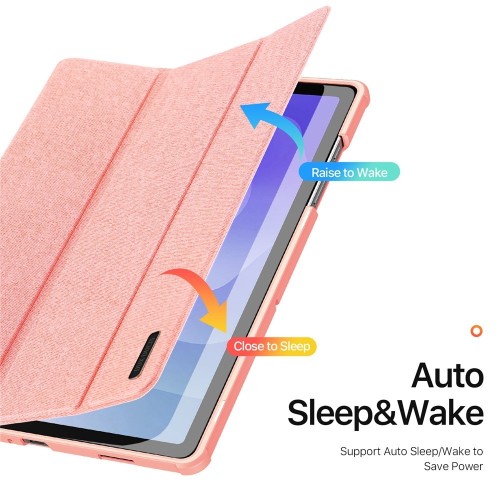 DĖKLAS DUX DUCIS DOMO SAMSUNG X210 / X215 / X216 TAB A9 PLUS 11.0 / X230 / X235 / X236 TAB A11 PLUS 11.0 ROŽINIS