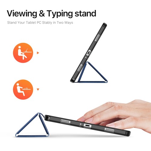 DĖKLAS DUX DUCIS DOMO SAMSUNG X210 / X215 / X216 TAB A9 PLUS 11.0 / X230 / X235 / X236 TAB A11 PLUS 11.0 TAMSIAI MĖLYNAS