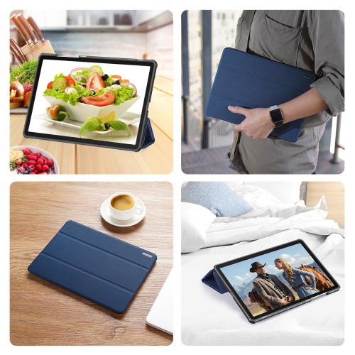 DĖKLAS DUX DUCIS DOMO SAMSUNG X210 / X215 / X216 TAB A9 PLUS 11.0 / X230 / X235 / X236 TAB A11 PLUS 11.0 TAMSIAI MĖLYNAS