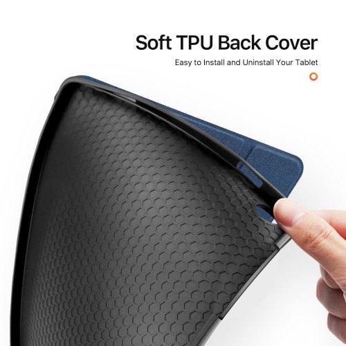 DĖKLAS DUX DUCIS DOMO SAMSUNG X210 / X215 / X216 TAB A9 PLUS 11.0 / X230 / X235 / X236 TAB A11 PLUS 11.0 TAMSIAI MĖLYNAS