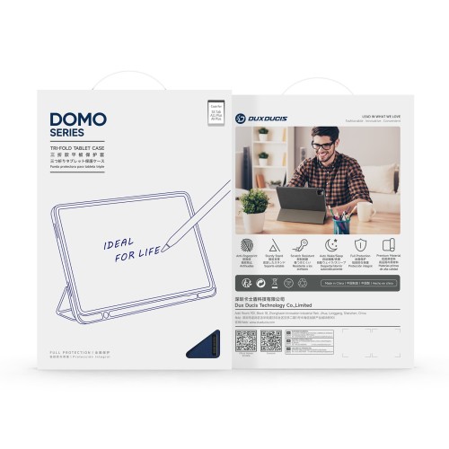 DĖKLAS DUX DUCIS DOMO SAMSUNG X210 / X215 / X216 TAB A9 PLUS 11.0 / X230 / X235 / X236 TAB A11 PLUS 11.0 TAMSIAI MĖLYNAS