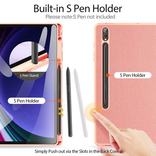 DĖKLAS DUX DUCIS DOMO SAMSUNG X820 TAB S10 PLUS ROŽINIS