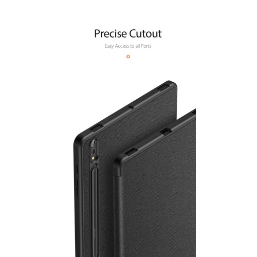 DĖKLAS DUX DUCIS DOMO SAMSUNG X820 TAB S10 PLUS / X610 / X616 TAB S9 FE PLUS JUODAS