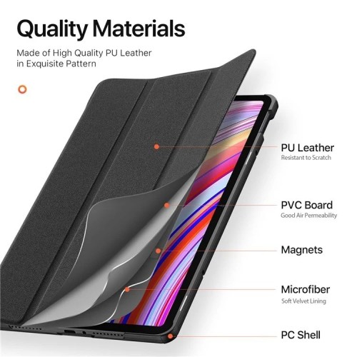 DĖKLAS DUX DUCIS DOMO XIAOMI REDMI PAD PRO 12.1 JUODAS