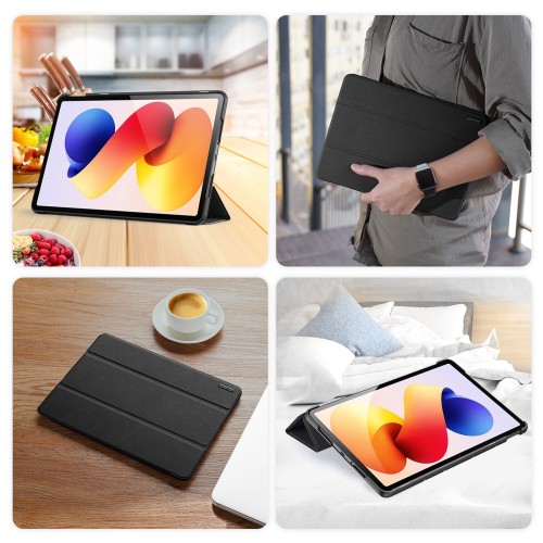 DĖKLAS DUX DUCIS DOMO XIAOMI REDMI PAD PRO 12.1 / REDMI PAD 2 PRO 12.1 JUODAS