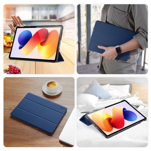 DĖKLAS DUX DUCIS DOMO XIAOMI REDMI PAD PRO 12.1 / REDMI PAD 2 PRO 12.1 TAMSIAI MĖLYNAS