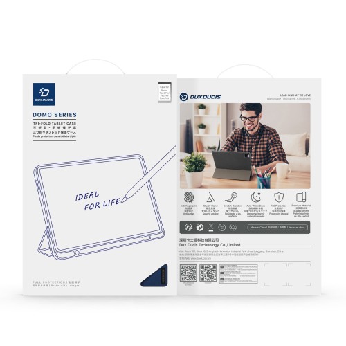 DĖKLAS DUX DUCIS DOMO XIAOMI REDMI PAD PRO 12.1 / REDMI PAD 2 PRO 12.1 TAMSIAI MĖLYNAS