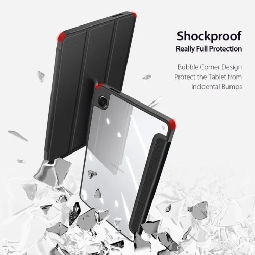 DĖKLAS DUX DUCIS TOBY SAMSUNG X110 / X115 TAB A9 8.7 / X130 / X135 TAB A11 8.7 JUODAS