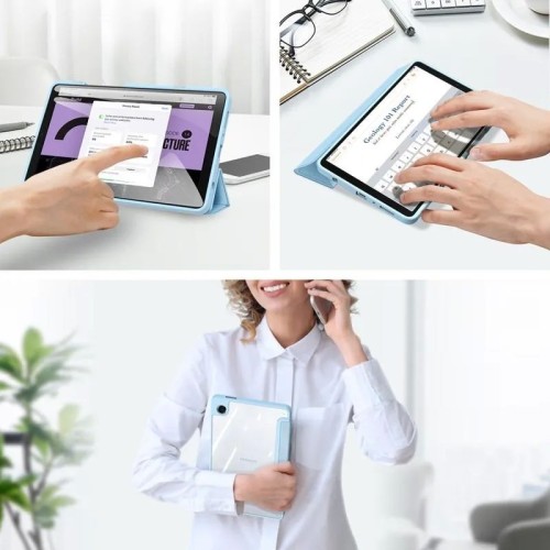 DĖKLAS DUX DUCIS TOBY SAMSUNG X110 / X115 TAB A9 8.7 / X130 / X135 TAB A11 8.7 MĖLYNAS