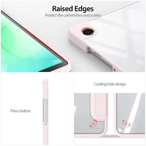 DĖKLAS DUX DUCIS TOBY SAMSUNG X110 / X115 TAB A9 8.7 / X130 / X135 TAB A11 8.7 ROŽINIS