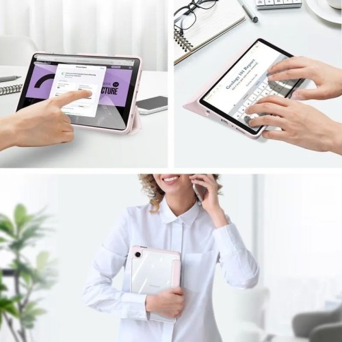 DĖKLAS DUX DUCIS TOBY SAMSUNG X110 / X115 TAB A9 8.7 / X130 / X135 TAB A11 8.7 ROŽINIS