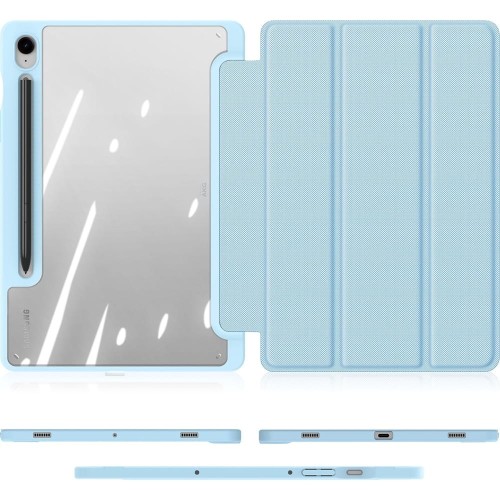 DĖKLAS DUX DUCIS TOBY SAMSUNG X520 / X526 TAB S10 FE / X710 / X716 TAB S9 / X510 / X516 TAB S9 FE MĖLYNAS