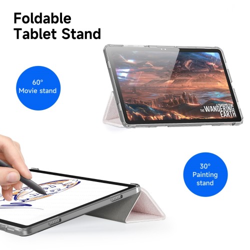 DĖKLAS DUX DUCIS UNID SAMSUNG X210 / X215 / X216 TAB A9 PLUS 11.0 / X230 / X235 / X236 TAB A11 PLUS 11.0 ROŽINIS