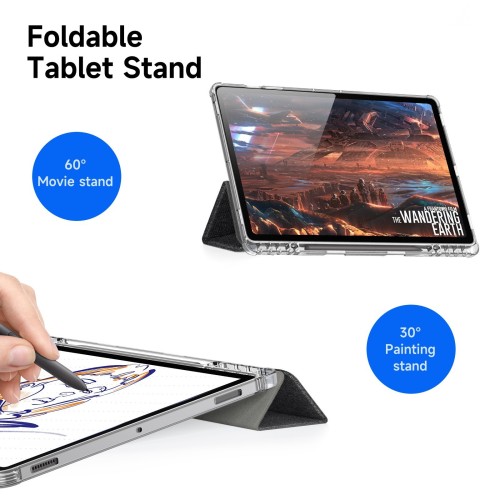 DĖKLAS DUX DUCIS UNID SAMSUNG X810 / X816 TAB S9 PLUS / X610 / X616 TAB S9 FE PLUS MĖLYNAS