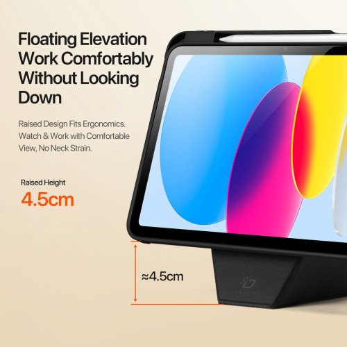 DĖKLAS DUX DUCIS VERS APPLE IPAD 10.9 2022 / IPAD 11 2025 JUODAS