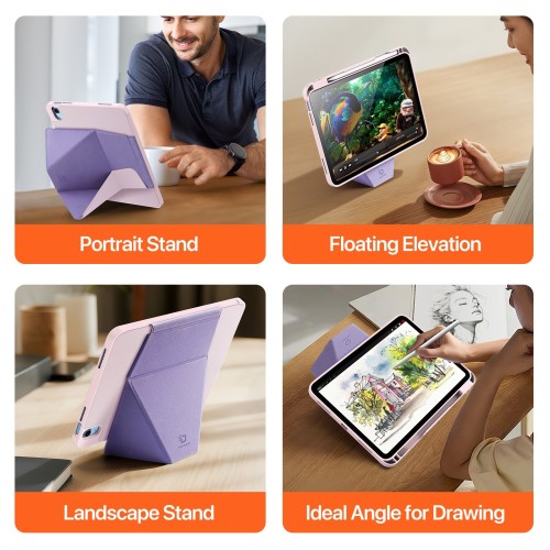 DĖKLAS DUX DUCIS VERS APPLE IPAD 10.9 2022 / IPAD 11 2025 ROŽINIS