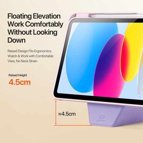 DĖKLAS DUX DUCIS VERS APPLE IPAD 10.9 2022 / IPAD 11 2025 ROŽINIS