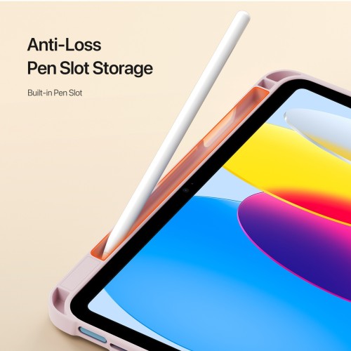 DĖKLAS DUX DUCIS VERS APPLE IPAD 10.9 2022 / IPAD 11 2025 ROŽINIS