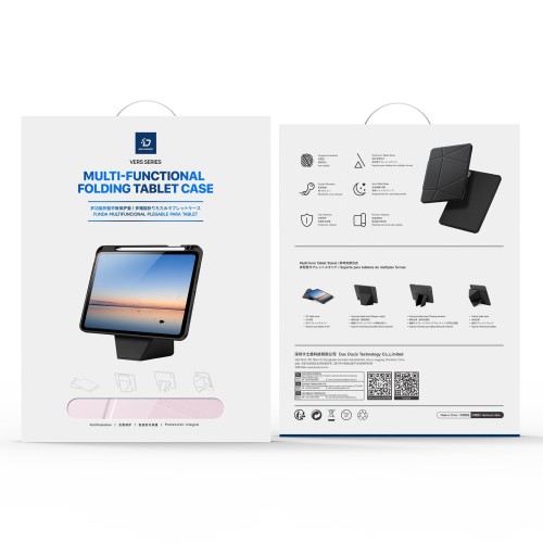 DĖKLAS DUX DUCIS VERS APPLE IPAD 10.9 2022 / IPAD 11 2025 ROŽINIS