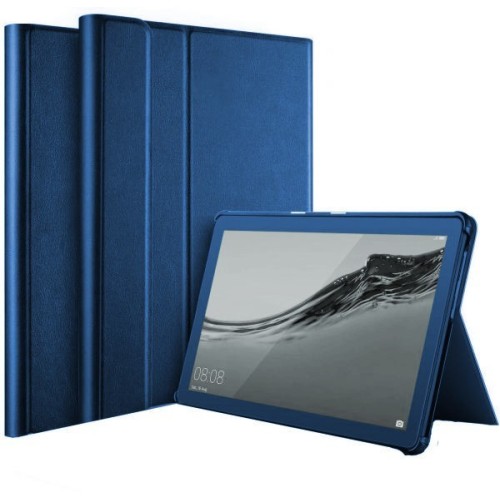 DĖKLAS FOLIO COVER SAMSUNG X200 / X205 TAB A8 10.5 2021 TAMSIAI MĖLYNAS