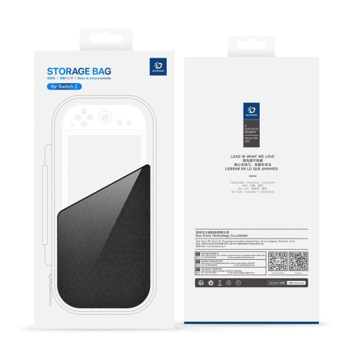 KREPŠYS DUX DUCIS HANDHELD STORAGE BAG NINTENDO SWITCH 2 JUODAS