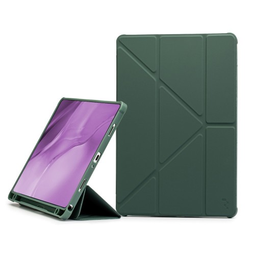 DĖKLAS REACH ORIGAMI SAMSUNG X110 / X115 TAB A9 8.7 / X130 / X135 TAB A11 8.7 TAMSIAI ŽALIAS