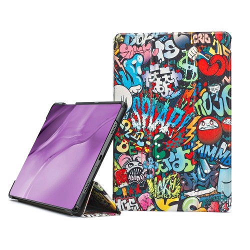 DĖKLAS REACH SMART LEATHER SAMSUNG X110 / X115 TAB A9 8.7 / X130 / X135 TAB A11 8.7 GRAFFITI