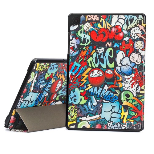 DĖKLAS REACH SMART LEATHER SAMSUNG X110 / X115 TAB A9 8.7 / X130 / X135 TAB A11 8.7 GRAFFITI