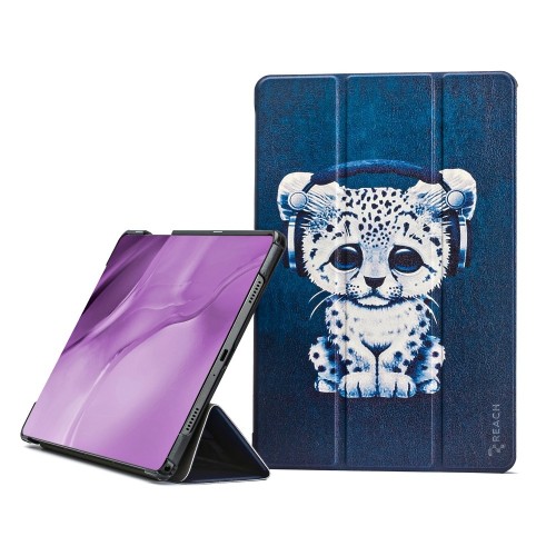 DĖKLAS REACH SMART LEATHER SAMSUNG X210 / X215 / X216 TAB A9 PLUS 11.0 / X230 / X235 / X236 TAB A11 PLUS 11.0 SAD CAT