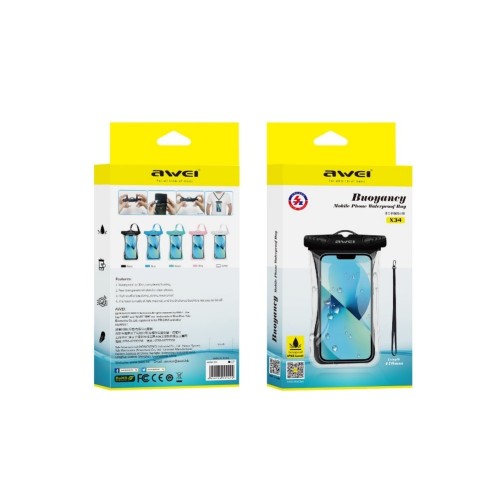 ATSPARUS VANDENIUI DĖKLAS AWEI X34 JUODAS