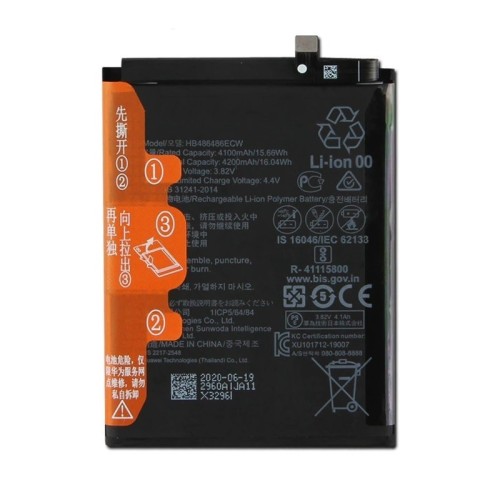 AKUMULIATORIUS HUAWEI P30 PRO / MATE 20 PRO 4100MAH HB486486ECW OEM