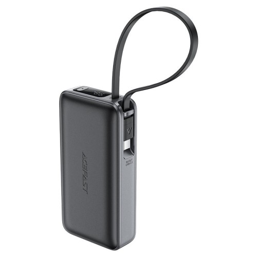 IŠORINĖ BATERIJA POWER BANK ACEFAST M7-10000 PD30W WITH CABLE 10000MAH JUODA