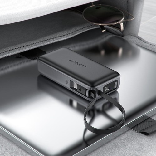 IŠORINĖ BATERIJA POWER BANK ACEFAST M7-10000 PD30W WITH CABLE 10000MAH JUODA