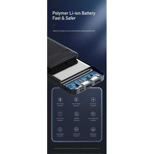 IŠORINĖ BATERIJA POWER BANK AWEI P5K 5V / 2.1A 10000MAH JUODA