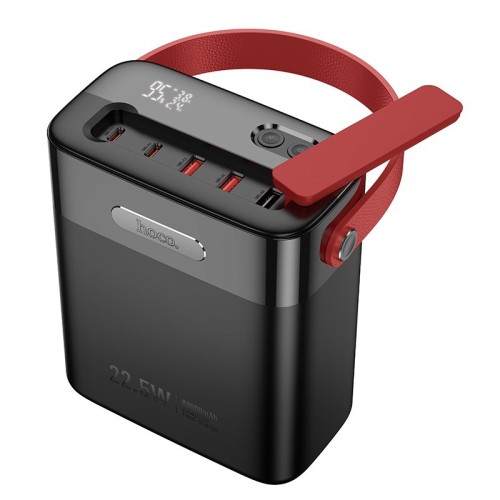 IŠORINĖ BATERIJA POWER BANK HOCO J143 22.5W+PD20W 80000MAH JUODA