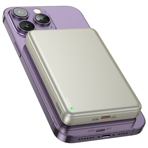 IŠORINĖ BATERIJA POWER BANK HOCO Q26A PD20W MAGSAFE 10000MAH AUKSINĖ