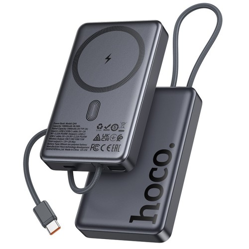 IŠORINĖ BATERIJA POWER BANK HOCO Q44 20W MAGSAFE 10000MAH JUODA IŠORINĖ BATERIJA POWER BANK HOCO Q44 20W MAGSAFE 10000MAH JUODA